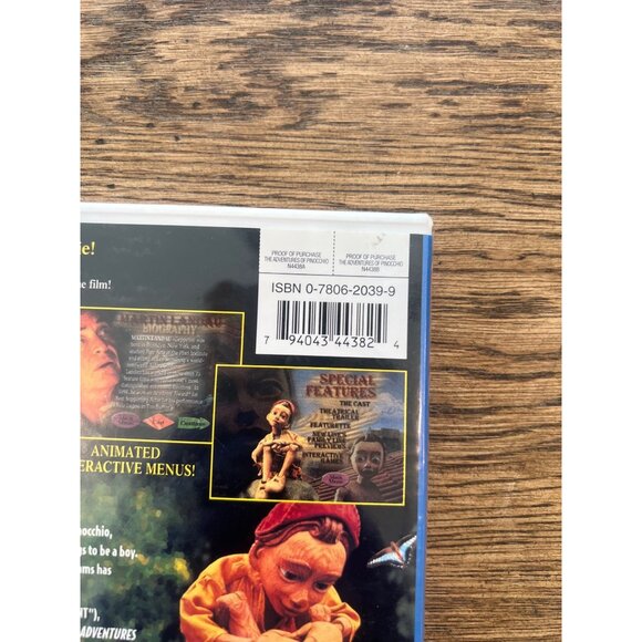 The Adventures Of Pinocchio 1996 DVD Family Jonathan Taylor Thomas Pre-Owned - Picture 2 of 4